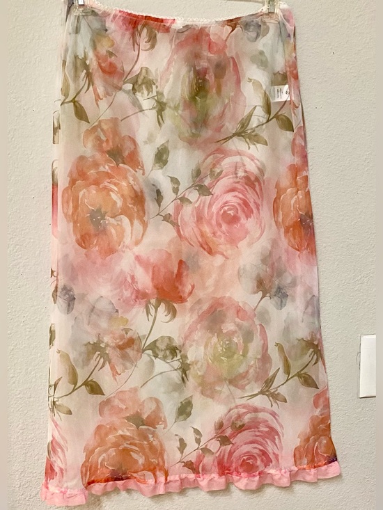 Fashion Nova Dresses & Skirts - Fashion Nova Afternoon Tea Sheer Floral Midi Skirt - Size XL - NWT!